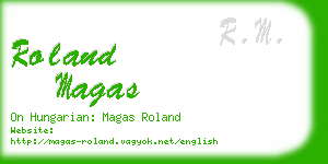 roland magas business card